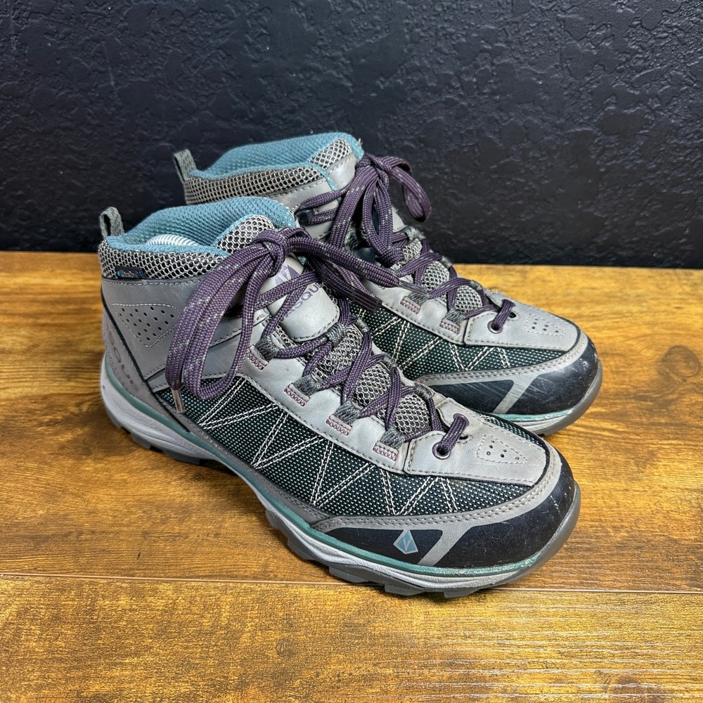 Vasque Monolith UltraDry 7347 Grey Mesh Leather Hiking Boots Womens 10.5 M